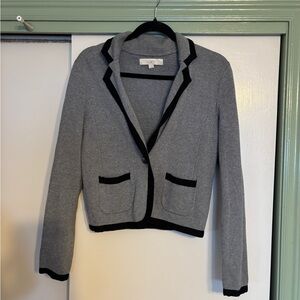LOFT Gray and Black Women's Jacket